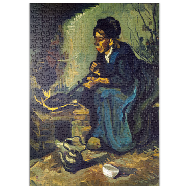 puzzleplate Peasant Woman Cooking by a Fireplace (1885) by Vincent van Gogh 500 Puzzle