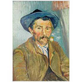 Darstellung des Puzzle-Motivs The Smoker (Le Fumeur) (1888) by Vincent van Gogh – Puzzleteile: 1000