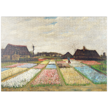 puzzleplate Flower Beds in Holland (1883) by Vincent van Gogh 1000 Puzzle