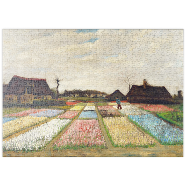 puzzleplate Flower Beds in Holland (1883) by Vincent van Gogh 500 Puzzle