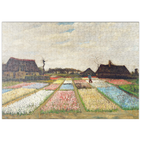 puzzleplate Flower Beds in Holland (1883) by Vincent van Gogh 500 Puzzle