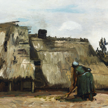 A Peasant Woman Digging in Front of Her Cottage (c.1885) by Vincent van Gogh 1000 Puzzle 3D Modell