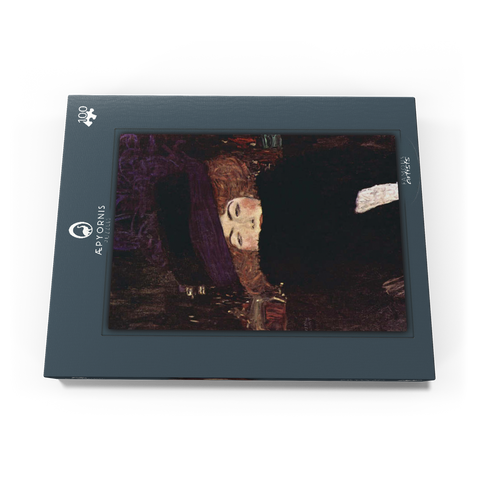 Gustav Klimt's Dame mit Hut und Federboa (1909) 100 Puzzle Schachtel Ansicht3