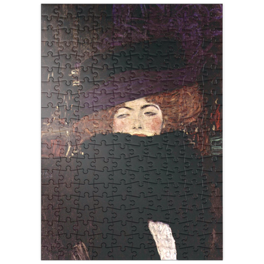 puzzleplate Gustav Klimt's Dame mit Hut und Federboa (1909) 200 Puzzle