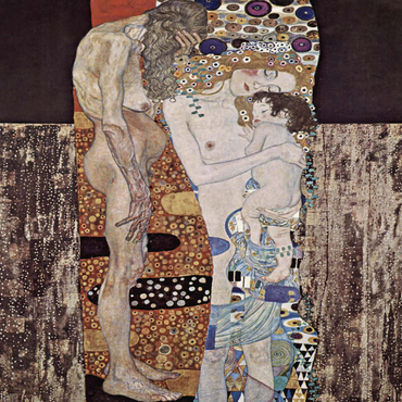 Gustav Klimt's The Three Ages of the Woman (1905) 1000 Puzzle 3D Modell