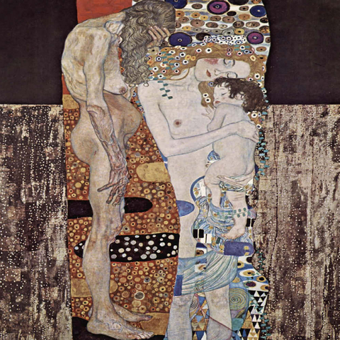 Gustav Klimt's The Three Ages of the Woman (1905) 200 Puzzle 3D Modell