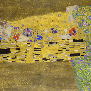 Gustav Klimt's The Kiss (1907–1908) 1000 Puzzle 3D Modell