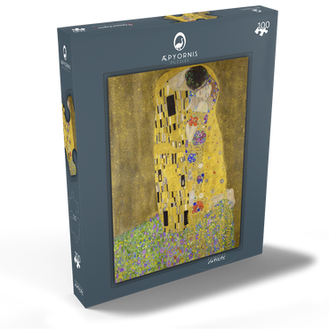 Gustav Klimt's The Kiss (1907–1908) 100 Puzzle Schachtel Ansicht2
