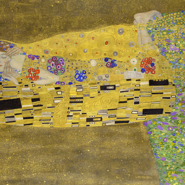 Gustav Klimt's The Kiss (1907–1908) 100 Puzzle 3D Modell