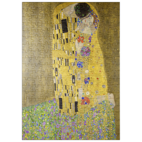 Darstellung des Puzzle Motivs Gustav Klimt's The Kiss (1907-1908) - Puzzleteile: 200