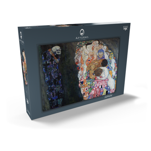 Gustav Klimt's Death and Life (1910-1915) 1000 Puzzle Schachtel Ansicht2
