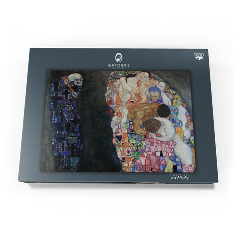 Gustav Klimt's Death and Life (1910-1915) 1000 Puzzle Schachtel Ansicht3