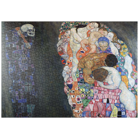 Darstellung des Puzzle Motivs Gustav Klimt's Death and Life (1910-1915) - Puzzleteile: 1000