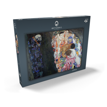 Gustav Klimt's Death and Life (1910-1915) 100 Puzzle Schachtel Ansicht2