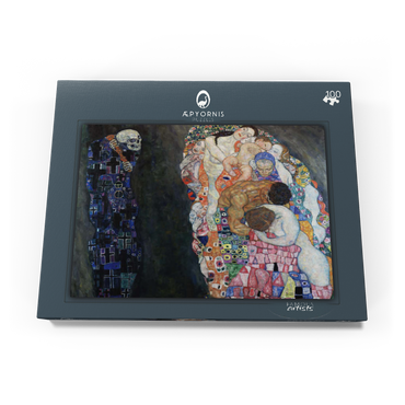 Gustav Klimt's Death and Life (1910-1915) 100 Puzzle Schachtel Ansicht3