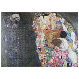 Darstellung des Puzzle Motivs Gustav Klimt's Death and Life (1910-1915) - Puzzleteile: 500