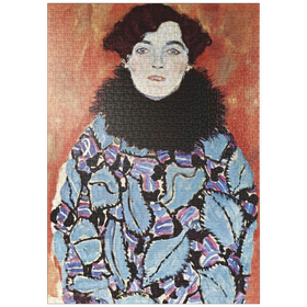 Darstellung des Puzzle-Motivs Gustav Klimt's Portrait of Johanna Staude (1917-1918) – Puzzleteile: 1000