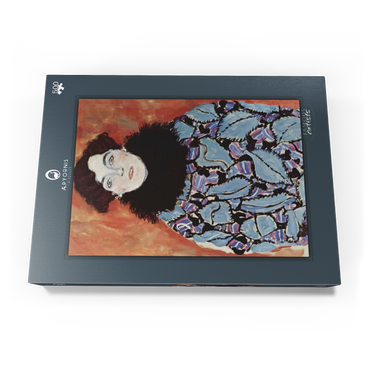 Gustav Klimt's Portrait of Johanna Staude (1917-1918) 500 Puzzle Schachtel Ansicht3