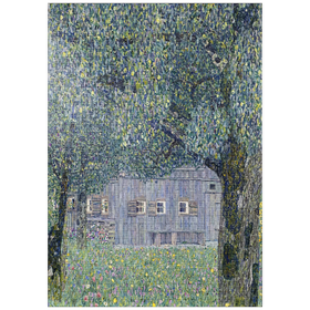 Darstellung des Puzzle-Motivs Gustav Klimt's Farmhouse in Upper Austria (1911-1912) – Puzzleteile: 1000
