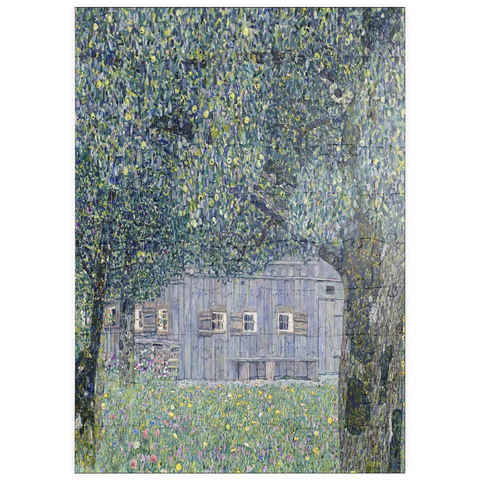 puzzleplate Gustav Klimt's Farmhouse in Upper Austria (1911-1912) 100 Puzzle