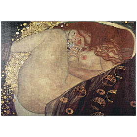 Darstellung des Puzzle Motivs Gustav Klimt's Danae (1907-1908) - Puzzleteile: 1000