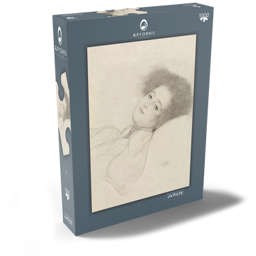 Portrait of a Young Woman Reclining (ca. 1897–1898) by Gustav Klimt 1000 Puzzle Schachtel Ansicht2