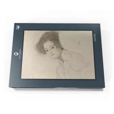 Portrait of a Young Woman Reclining (ca. 1897–1898) by Gustav Klimt 1000 Puzzle Schachtel Ansicht3