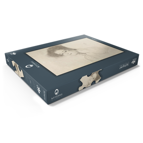 Darstellung des Puzzle Motivs Portrait of a Young Woman Reclining (ca. 1897-1898) by Gustav Klimt - Puzzleteile: 100