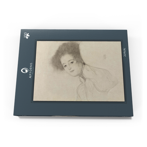 Portrait of a Young Woman Reclining (ca. 1897–1898) by Gustav Klimt 100 Puzzle Schachtel Ansicht3
