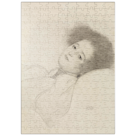 puzzleplate Portrait of a Young Woman Reclining (ca. 1897–1898) by Gustav Klimt 200 Puzzle