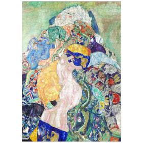 Darstellung des Puzzle-Motivs Baby (Cradle) (ca. 1917-1918) by Gustav Klimt – Puzzleteile: 1000