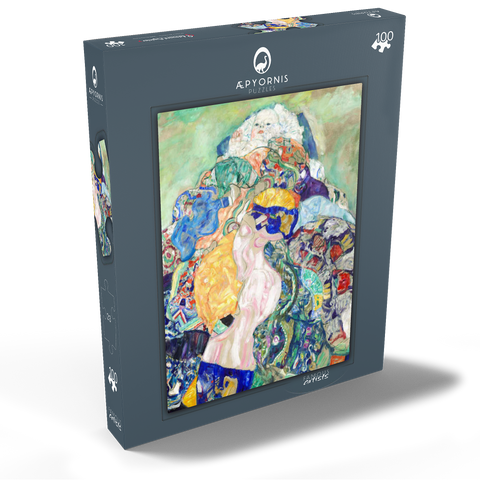 Baby (Cradle) (ca. 1917–1918) by Gustav Klimt 100 Puzzle Schachtel Ansicht2