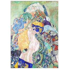 Darstellung des Puzzle Motivs Baby (Cradle) (ca. 1917-1918) by Gustav Klimt - Puzzleteile: 500