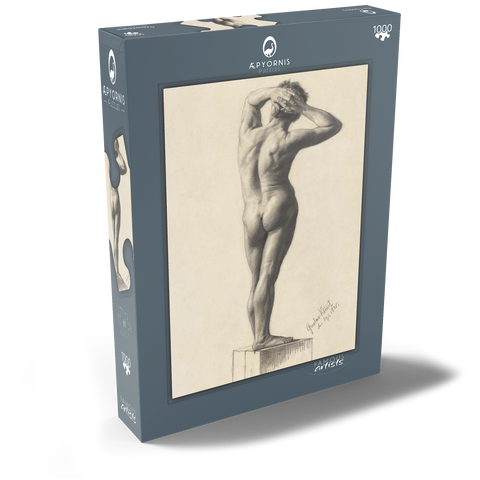 Male Nude (1880) by Gustav Klimt 1000 Puzzle Schachtel Ansicht2
