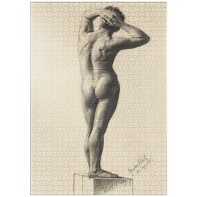 Darstellung des Puzzle-Motivs Male Nude (1880) by Gustav Klimt – Puzzleteile: 1000