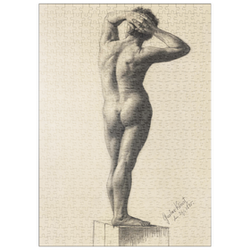 Darstellung des Puzzle Motivs Male Nude (1880) by Gustav Klimt - Puzzleteile: 500
