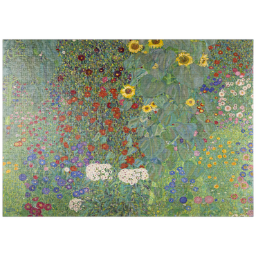 puzzleplate Gustav Klimt's Farm Garden with Sunflowers (1907) 1000 Puzzle