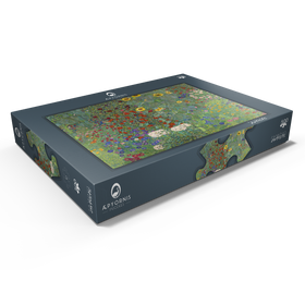 Darstellung des Puzzle Motivs Gustav Klimt's Farm Garden with Sunflowers (1907) - Puzzleteile: 500