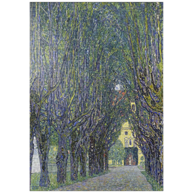 Darstellung des Puzzle-Motivs Gustav Klimt's Allee at Schloss Kammer (1910) – Puzzleteile: 1000