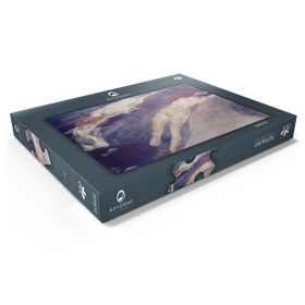 Darstellung des Puzzle Motivs Gustav Klimt's Bewegte Wasser (1898) - Puzzleteile: 100