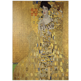 Darstellung des Puzzle-Motivs Gustav Klimt's Portrait of Adele Bloch-Bauer I (1907) – Puzzleteile: 1000