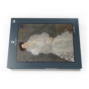 Gustav Klimt's Portrait of Hermine Gallia (1904) 1000 Puzzle Schachtel Ansicht3