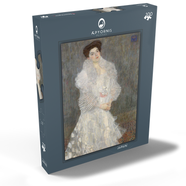 Gustav Klimt's Portrait of Hermine Gallia (1904) 100 Puzzle Schachtel Ansicht2