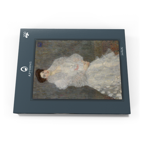 Gustav Klimt's Portrait of Hermine Gallia (1904) 100 Puzzle Schachtel Ansicht3