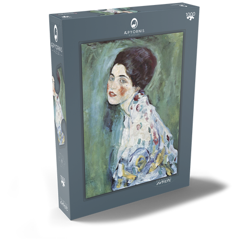 Gustav Klimt's Porträt einer Dame (1916–1917) 1000 Puzzle Schachtel Ansicht2