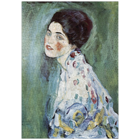 Darstellung des Puzzle-Motivs Gustav Klimt's Porträt einer Dame (1916-1917) – Puzzleteile: 1000