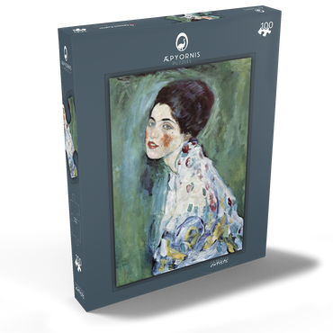 Gustav Klimt's Porträt einer Dame (1916–1917) 100 Puzzle Schachtel Ansicht2