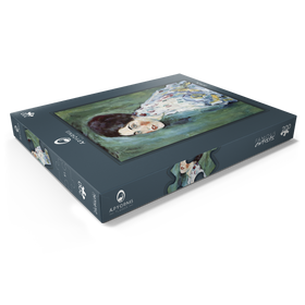 Darstellung des Puzzle Motivs Gustav Klimt's Porträt einer Dame (1916-1917) - Puzzleteile: 200