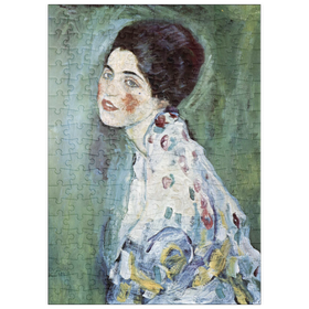 Darstellung des Puzzle Motivs Gustav Klimt's Porträt einer Dame (1916-1917) - Puzzleteile: 200