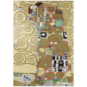 Darstellung des Puzzle-Motivs Gustav Klimt's Fulfillment (1910-1911) – Puzzleteile: 1000